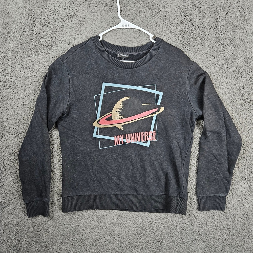 Emporio Armani My Universe Planet Graphic‎ Sweatshirt Gray Mens 42 Large